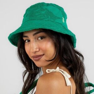 Rip Curl Sun Rays Terry Bucket Hat - Green